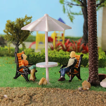 Load image into Gallery viewer, 25pcs Miniature Seated People Figures - 1:48 Scale Model Train Passengers - Diorama Accessories