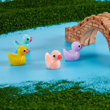 Load image into Gallery viewer, 50 pcs Miniature Cute Little Duck Animal Figure Models Dollhouse Landscape Fairy Garden Accessories Terrarium Diorama Craft Supplies