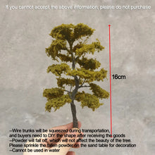 Load image into Gallery viewer, 10/12/14/16cm Miniature Army Green Pine Tree Model Train Railway DIY Scenery Dollhouse Garden Landscape Terrarium Diorama Craft Supplies