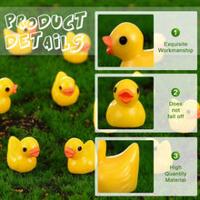 Load image into Gallery viewer, 50 pcs Miniature Cute Little Duck Animal Figure Models Dollhouse Landscape Fairy Garden Accessories Terrarium Diorama Craft Supplies