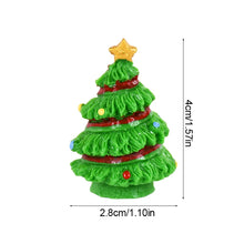 Load image into Gallery viewer, 12pcs Mini Resin Christmas Trees, Tiny Fairy Garden Decorations, Miniature Model Trees for DIY Crafts, Terrarium, Moss, or Holiday Displays