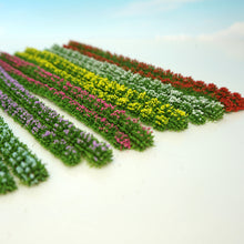 Load image into Gallery viewer, 6pcs Miniature Flower Grass Tufts Self-Adhesive Scenery for Railway Models Dioramas Fairy Gardens and Terrariums