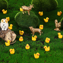 Load image into Gallery viewer, 50 pcs Miniature Cute Little Duck Animal Figure Models Dollhouse Landscape Fairy Garden Accessories Terrarium Diorama Craft Supplies