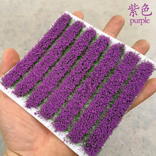 Load image into Gallery viewer, 7pcs Miniature Flower Grass Tufts Strip Model for Diorama Scenery, Wargaming, Railway Layouts, Landscape Decor, Dollhouse, Craft Supplies