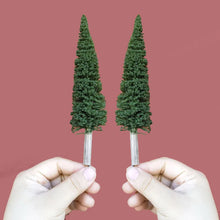 Load image into Gallery viewer, 2 pcs 7.5-30cm Miniature Spruce Tree Pine Model G HO N Scale DIY Sand Table Train Railway Scenery Landscape Terrarium Diorama Craft Supplies