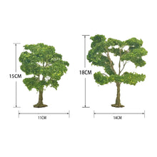 Load image into Gallery viewer, 15/18cm Miniature Green Wire Tree Model Railway Layout Accessories DIY Landscape Dollhouse Terrarium Diorama Craft Supplies