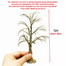 Load image into Gallery viewer, 10/15/18/23/28cm Miniature Wire Tree Trunk Model Sand Table Train Railway Scenery Fairy Garden Landscape Terrarium Diorama Craft Supplies