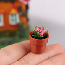 Load image into Gallery viewer, 5pcs Mini Dollhouse Potted Plants 1:12 Scale for Dollhouse Furniture, DIY Decoration, Christmas Gift, Fairy Garden, Diorama Accessories