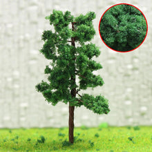 Load image into Gallery viewer, 50 pcs 4.5cm Miniature Green Tree Model Iron Wire Trunk N Scale 1:160 Train Railway Scene Accessories Terrarium Diorama Craft Supplies