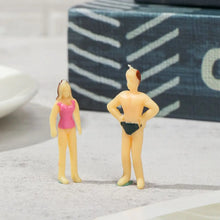 Load image into Gallery viewer, Miniature Swimming People Figures 1:150 Scale Beach & Pool Miniatures for Diorama and Model Scene Crafts (30pcs)