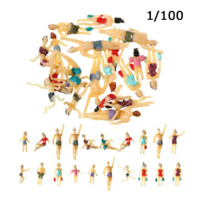 Load image into Gallery viewer, 30 pcs Miniature Swimming People Figure 1/50-1/150 Scale Models Beach Pool Landscape Sand Table Layout Scenery Accessories Diorama Supplies