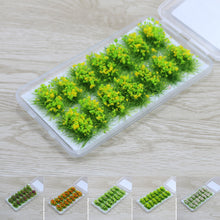 Load image into Gallery viewer, 14 pcs Self-Adhesive Miniature Flower Grass Tufts Models Railway Accessories Forest Fairy Garden Landscape Terrarium Diorama Craft Supplies