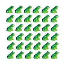 Load image into Gallery viewer, 30pcs Mini Resin Green Frog Figurines Miniatures for Fairy Garden, Terrarium, Dollhouse, DIY Crafts