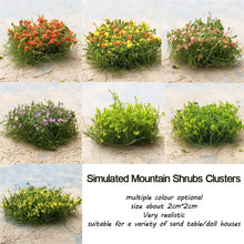 Load image into Gallery viewer, 10 pcs Miniature Flower Cluster Grass Models DIY Sand Table Dollhouse Accessories Fairy Garden Landscape Terrarium Diorama Craft Supplies