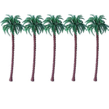 Load image into Gallery viewer, 5/10/20pcs Miniature Coconut Palm Trees Model 5.5-19cm for Diorama Landscape Scenery