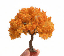 Load image into Gallery viewer, Miniature Autumn Wire Tree 10/15cm Model for Dollhouse, Architectural Scenery, DIY Landscape Projects