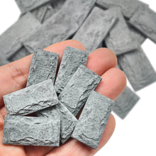 Load image into Gallery viewer, 20pcs Miniature Wall Tiles Clay Bricks for Dollhouse, Diorama, Model Building, Mini Landscaping Supplies