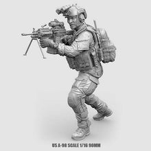 Load image into Gallery viewer, U.S. Special Forces Commando Member Soldier Unpainted Resin Figure 1/16 Scale Unassembled Model