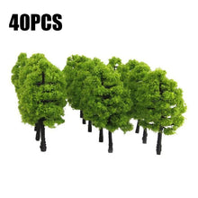 Load image into Gallery viewer, 40 pcs 3.5cm Miniature Camphor tree Model Scale 1:100 Train Railway Accessories DIY Scenery Landscape Terrarium Diorama Craft Supplies