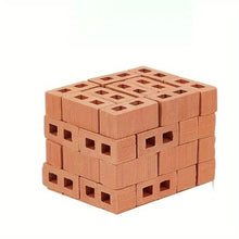 Load image into Gallery viewer, 100pcs Mini Concrete Bricks, Miniature Cinder Blocks for Dollhouse, Diorama, Fairy Garden, Model Landscape