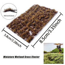 Load image into Gallery viewer, 5mm Miniature Wetland Grass Tufts – Model Train Scenery, Wargaming Terrain, Diorama, and DIY Sand Table Landscape Supplies