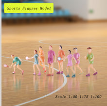 Load image into Gallery viewer, 15pcs Miniature Sports Figures 1:50-100 Scale for Diorama Scene Layout Craft Supplies