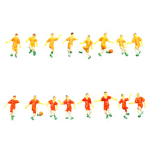 Load image into Gallery viewer, 20pcs Mini Soccer Player Figures 1/50 1/75 Scale for Diorama Model Scene Sports Miniatures