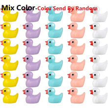 Load image into Gallery viewer, 50 pcs Miniature Cute Little Duck Animal Figure Models Dollhouse Landscape Fairy Garden Accessories Terrarium Diorama Craft Supplies
