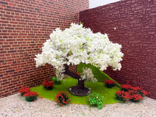 Load image into Gallery viewer, 8/10/15cm Miniature White Cherry Blossom Wire Tree Model for DIY Diorama, Fairy Garden, Dollhouse, Scenery, Landscape Craft Supplies
