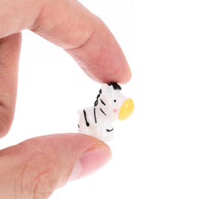 Load image into Gallery viewer, 5/10 pcs Miniature Cute Zebra Horse Figure Model DIY Scenery Dollhouse Landscape Fairy Garden Accessories Terrarium Diorama Craft Supplies