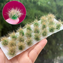 Load image into Gallery viewer, 16mm Miniature Grass Tufts – 20 Wild Grass and Weed Clumps