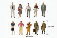 Load image into Gallery viewer, Miniature People Figures O Scale 1:43 Standing Passengers for Train Layouts, Dioramas & Model Scenes (20pcs)