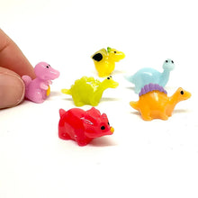 Load image into Gallery viewer, 6/12 pcs Mixed Miniature Cute Dino Dinosaur Figure Model DIY Dollhouse Landscape Fairy Garden Accessories Terrarium Diorama Craft Supplies