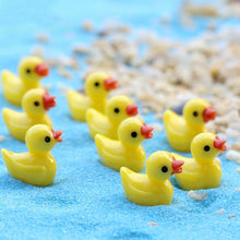 Load image into Gallery viewer, 50 pcs Miniature Cute Little Duck Animal Figure Models Dollhouse Landscape Fairy Garden Accessories Terrarium Diorama Craft Supplies