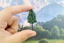 Load image into Gallery viewer, Miniature Green Trees 4cm Plastic Model for Diorama Scenery Railway Layout Dollhouse Landscaping Craft Supplies (50pcs)