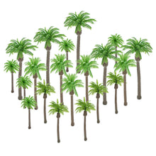 Load image into Gallery viewer, 20pcs 6-10cm Mixed Miniature Coconut Palm Trees for Diorama Railway Layouts, Architecture Models, Sand Tables, and Micro Landscapes