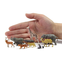 Load image into Gallery viewer, 24 pcs Miniature Different Wild Animal 1:87 Figures HO Scale Models Toys Landscape Garden Scenery Layout Scene Accessories Diorama Supplies