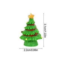 Load image into Gallery viewer, 12pcs Mini Resin Christmas Trees, Tiny Fairy Garden Decorations, Miniature Model Trees for DIY Crafts, Terrarium, Moss, or Holiday Displays