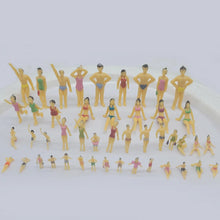 Load image into Gallery viewer, 10pcs Painted Swimming Figures for Dioramas, 1/50, 1/87, 1/150 Scale Model People, Miniature Architecture Layout and Model Scene Supplies