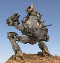 Load image into Gallery viewer, Armored Robot Soldier Unke And Pilot Unpainted Resin Figure 1/35 Scale Unassembled Model