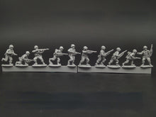 Load image into Gallery viewer, WWII U.S. Army Combat Infantry Soldiers 10 People Miniature Unpainted Resin Figure 1/72 Scale Unassembled Model