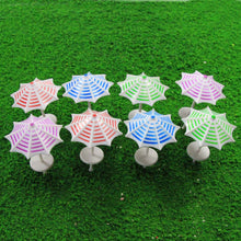 Load image into Gallery viewer, 16pcs Miniature Beach Umbrellas Model, Assorted Colors, 1:50–200 Scale, DIY Diorama Supplies
