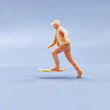 Load image into Gallery viewer, Miniature Hoverboard Floating Skateboard People Unpainted Figure 1/64 1/43 Model Street Landscape Scene Accessories Diorama Supplies