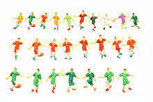 Load image into Gallery viewer, 20pcs Mini Soccer Player Figures 1/50 1/75 Scale for Diorama Model Scene Sports Miniatures
