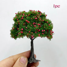 Load image into Gallery viewer, 10cm Miniature Fruit Tree Model – Red Apple, Lemon, Orange Trees for Dioramas, Model Train Layouts, Sand Tables, Dollhouse and Landscaping