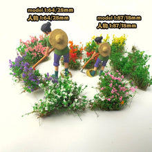 Load image into Gallery viewer, Miniature Tearable Flower Cluster Grass Model Train Railway Accessories DIY Scenery Landscape Dollhouse Terrarium Diorama Craft Supplies