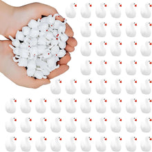 Load image into Gallery viewer, 50pcs Mini Resin Goose Figurines, Tiny Swan Miniatures for Fairy Garden, Dollhouse, Cake, Aquarium, Micro Landscape, DIY Craft Décor