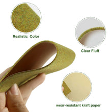 Load image into Gallery viewer, 12 pcs 17cm Miniature Yellow Green Grass Lawn Mat Model Railway Layout Accessories DIY Landscape Dollhouse Terrarium Diorama Craft Supplies