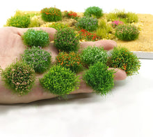 Load image into Gallery viewer, 8pcs Mini Flower Clusters Diorama Accessories, Resin Plants for Model Layout, Dollhouse, Fairy Garden, Micro Scene Decor, and Craft Projects