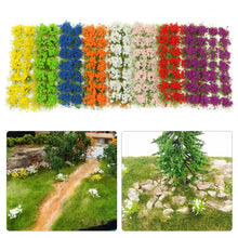 Load image into Gallery viewer, 28pcs/box Miniature Wild Flower Cluster Grass Tufts Models Sand Table Dollhouse Fairy Garden Landscape Terrarium Diorama Craft Supplies